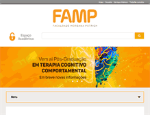 Tablet Screenshot of famafaculdade.com.br
